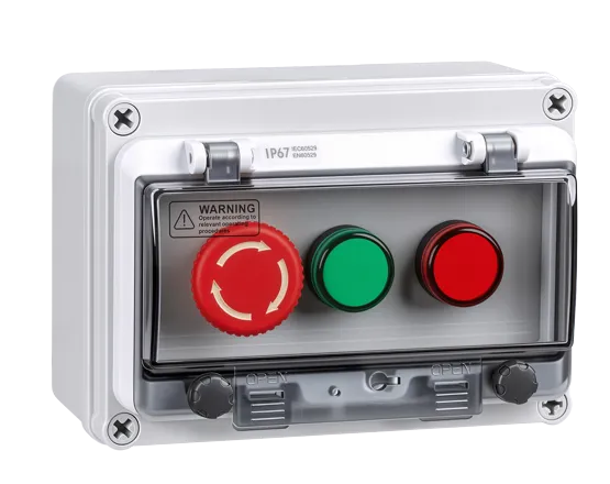 Three-hole Waterproof Button Box