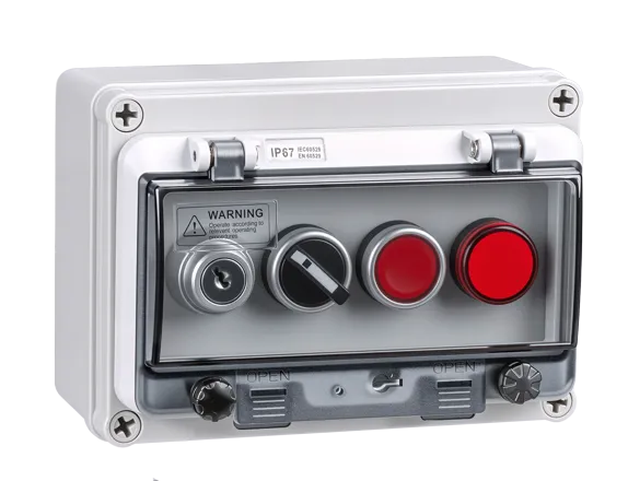 Four-hole · Single Row Waterproof Button Box
