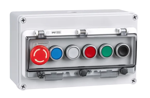 Six-hole Waterproof Button Box