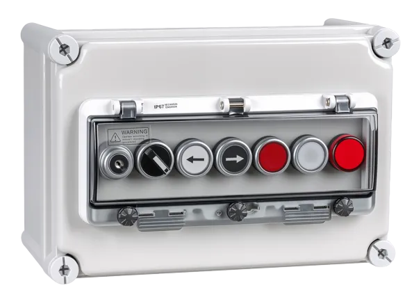 Seven-hole Waterproof Button Box