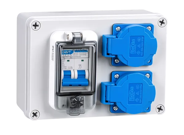 Double Socket Industrial Socket Box