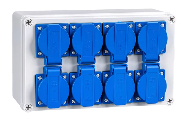 Eight Sockets Industrial Socket Box