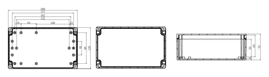 F120-81-65 dimensional line drawing
